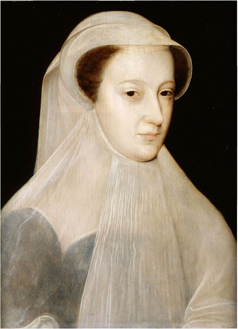 François Clouet, Mary, Queen of Scots, Mourning, 1560-61, oil on panel