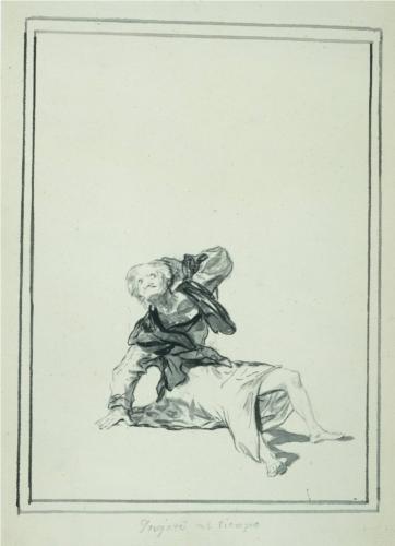 Francisco Goya, Accuse the Time, 1812, pen and pencil on paper