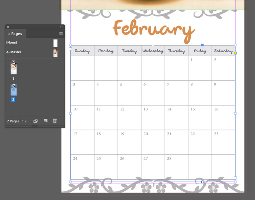 Editing the calendar