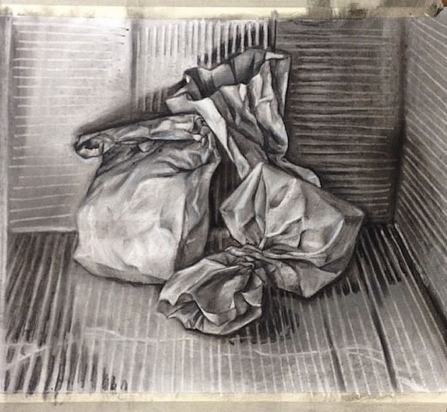 paper bag drawing