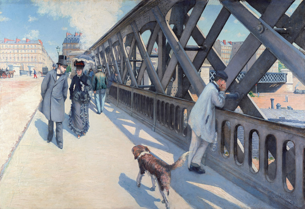 Can you sense the energy of the environment in Le Pont de L’Europe by Gustave Caillebotte?