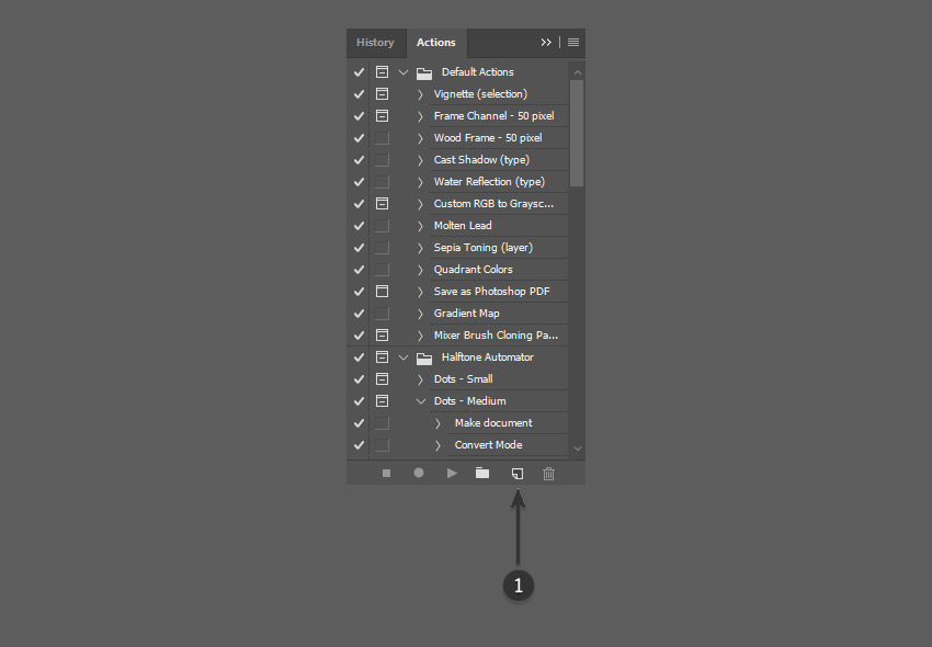 How to Mirror in Photoshop Tutorial Create new action