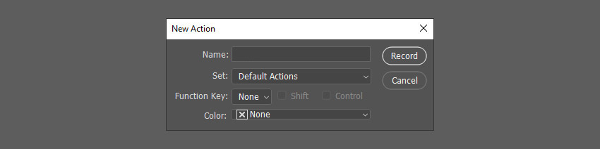 How to Mirror an Image in Photoshop Tutorial Create new action
