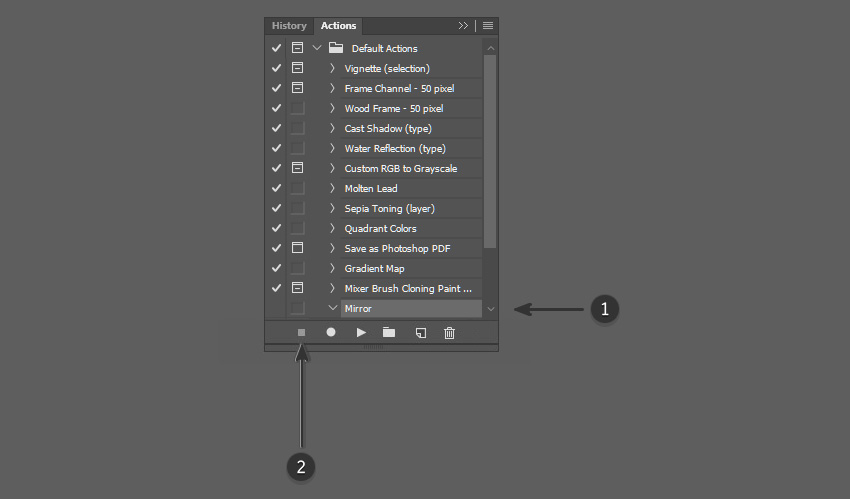 How to Mirror an Image in Photoshop Tutorial Save action