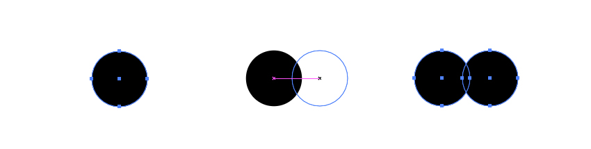 Create two overlapping circles