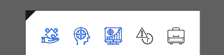Open the icons file in illustrator and copy the objects