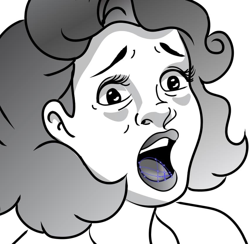 Mesh tool used for tongue