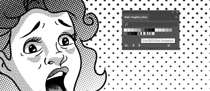 Dot pattern swatches