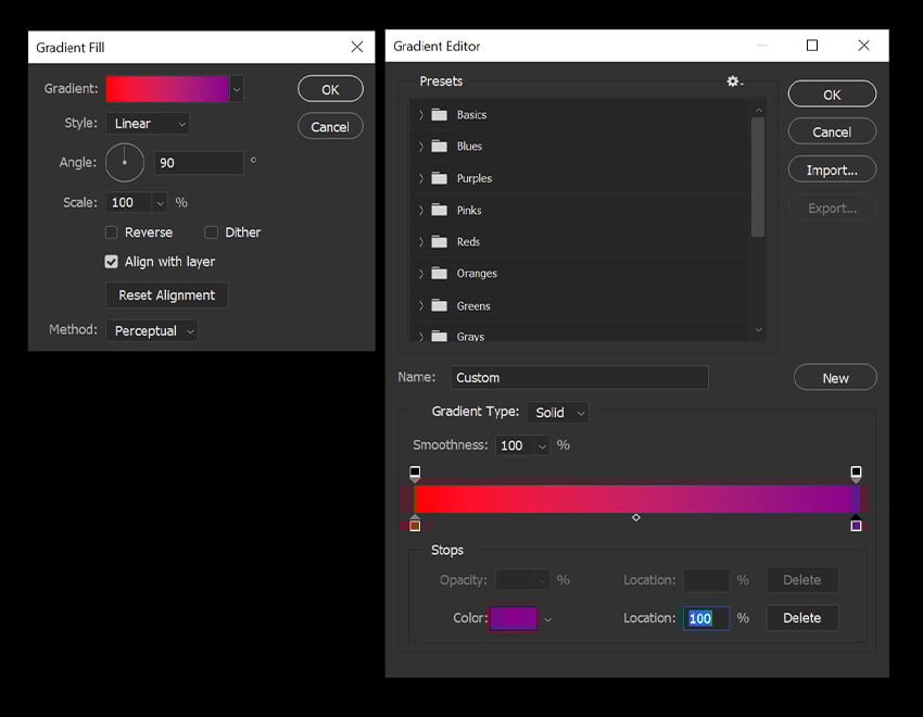 add in purple color stop 
