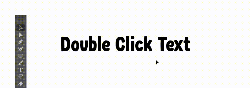 how to edit text in Illustrator using the Selection Tool