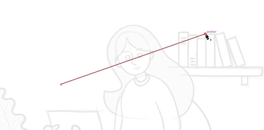 create a straight line