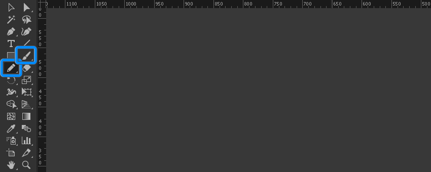 pencil and paintbrush tool