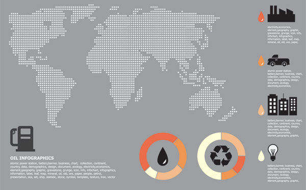 infographics ui kit oil business icons