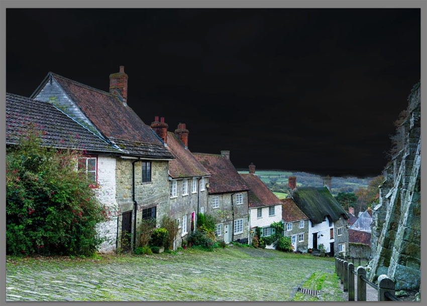 dark sky adjustment photoshop