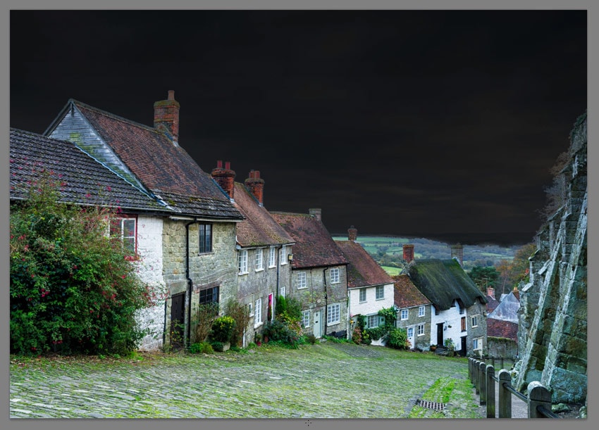 how to use gradient on layer mask