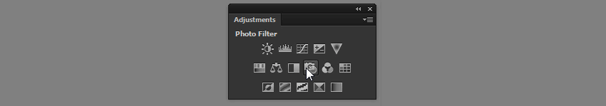 photo filter adjustment layer