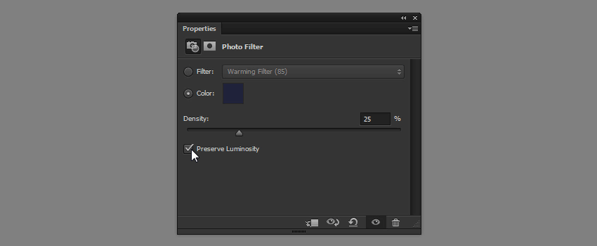 preserve luminosity photo filter