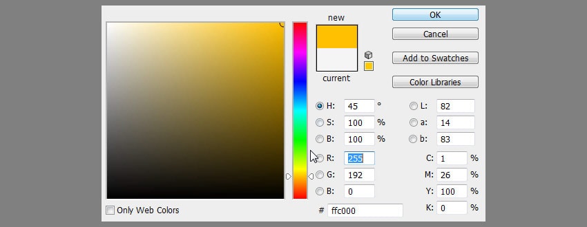 select color for glow