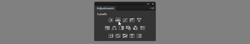 levels adjustment layer