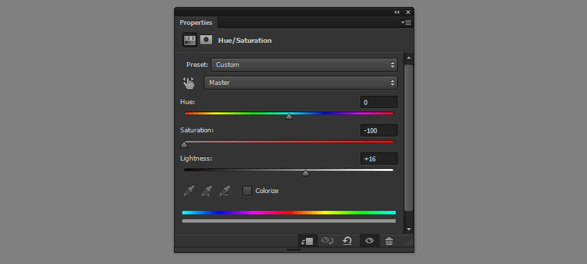 how to use hue saturation adjustment