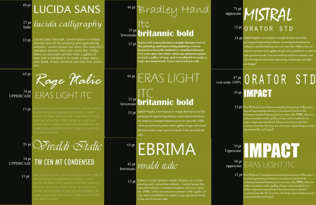 Font Pairing Example 1